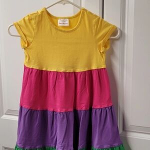 Hanna Andersson Dress Girls Size: 6-7 Cute Colorful